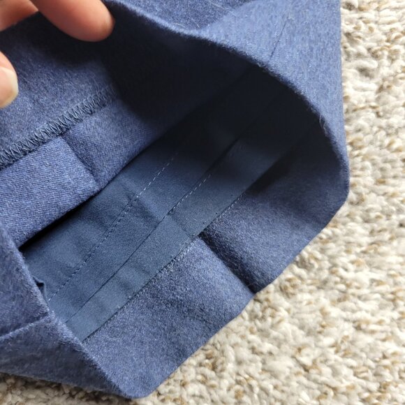 Talbots Pants Women’s 24W Luxe Wool Slim Ankle Pants Blue Career Work Lined - Picture 6 of 8